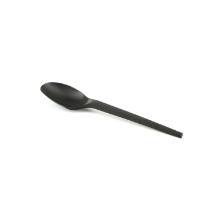 Reusable spoon CPLA 17 cm black product photo