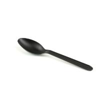 Reusable dessert spoon CPLA 13 cm black product photo