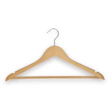 Houten kledinghanger 44 cm naturel gelakt Productfoto