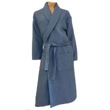 Badstof badjas Wafel maat XL Denim Productfoto