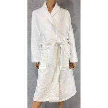 Peignoir en eponge Gaufre taille XL blanc photo du produit