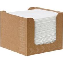 Duni Dunisoft® cardboard dispenser with cocktail napkin 1/4 fold white 50 pieces product photo