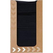 Duni Bio Dunisoft® kartonnen dispenser met servet 20x20 cm zwart 100 stuks #2 Productfoto