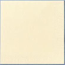 Duni tissue diner servet 40x40 cm 3-laags 1/4 vouw creme #2 Productfoto