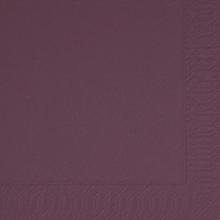 Duni tissue lunch servet 33x33 cm 2-laags 1/4 vouw plum #2 Productfoto