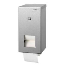 Qbic-Line RVS 2-toiletroldispenser 15x15x33 cm zilver Productfoto