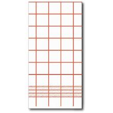 Point 2 Point servet 40 cm 1/8 vouw wit/rood geruit Productfoto