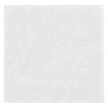 Duni tissue cocktail napkin 24x24 cm 2-ply 1/4 fold white product photo