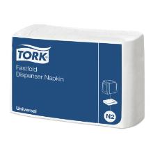 Tork Fastfold dispenserservet N2 25x30 cm 1-laags wit #2 Productfoto