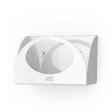 Tork Small Pack reinigingsdoek dispenser W8 21.4x10.7x14.6 cm wit Productfoto