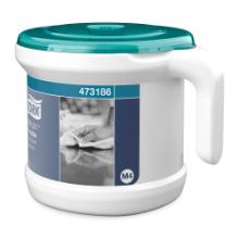 Tork Reflex™ Centrefeed draagbare vel-voor-vel dispenser M4 wit/turquoise Productfoto