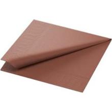 Duni tissue servet 33x33 cm 3-laags chestnut #2 Productfoto