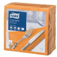Tork Advanced celstof diner servet 39x39 cm 2-laags 1/4 vouw oranje #2 Productfoto