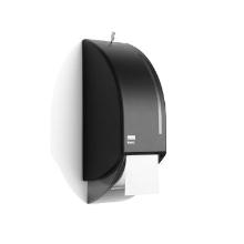BlackSatino Compact toiletroldispenser 15.5x16.2x42.6 cm zwart Productfoto