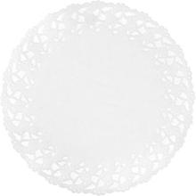 Paper doyleys perforated round ø 23 cm white product photo