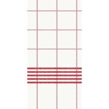 Duni Dunisoft® Towel pre-folded napkin 48x48 cm 1/8 fold red /white product photo