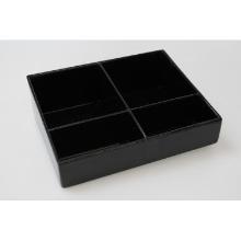 Melamine koffie & thee sachethouder Zen Line klein zwart Productfoto