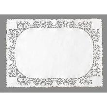 Papieren randen geperforeerd rechthoek 20x30 cm half open wit Productfoto