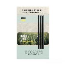 Premium PLQ drinkrietje 15 cm ø 8 mm zwart Productfoto