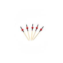 Bamboo pick with small red ball 7 cm black product photo