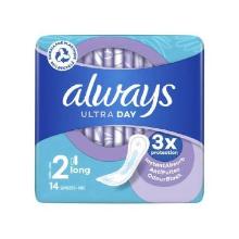 Always Ultra sanitary napkins long 14 pads product photo
