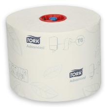 Tork Advanced Mid-Size toiletpapier tissue T6 100 m 2-laags wit #3 Productfoto