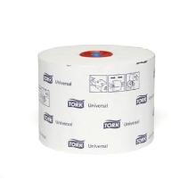 Tork Universal Mid-Size toilet paper tissue T6 135 m 1-ply white product photo