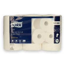 Tork Premium Conventional toiletpapier tissue Soft T4 50 m 2-laags 400 vel wit Productfoto
