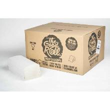 The Good Roll papieren handdoek 25x23 cm 2-laags z-vouw 160 vel wit Productfoto