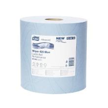 Tork Wiping Plus papieren poetsrol W2 255 m 2-laags 750 vel blauw #2 Productfoto