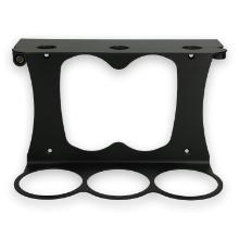 Black triple RVS wall bracket t.b.v. 500ml product photo