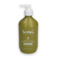 SOAK parsley stem hand & body wash 500 ml coloured bottle with pump Productfoto