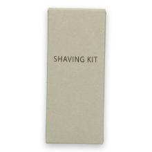 Shaving kit verpakt in kartonnen doosje 104x45x23.5 mm Productfoto