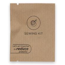 Sewing kit with 4 colors garen in kraft bag product photo