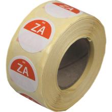 Daymark washable label Za zonder weg op 500 pieces on a roll HACCP product photo