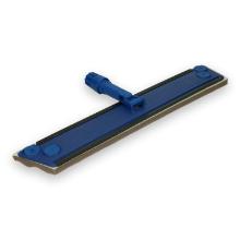 Plastic dust squeegee with attached foam without handle 60 cm blue product photo
