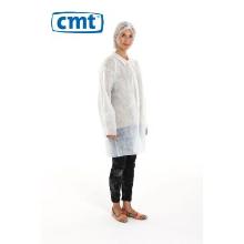 CMT Polypropyleen disposable visitors coat XL with buttons white product photo