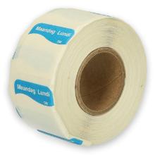 Daymark complete resolvable label Ma zonder weg op 500 pieces on a roll HACCP product photo