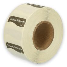 Daymark complete resolvable label Zo zonder weg op 500 pieces on a roll HACCP product photo