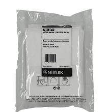 Nilfisk synthetical fibre vacuum cleaner bag original 10L white for VP600/VP300/ product photo