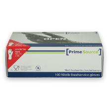 PrimeSource nitrile glove HACCP unpowdered M black dispenser product photo