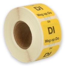 Daymark complete resolvable label Di weg op Do 500 pieces on a roll HACCP product photo