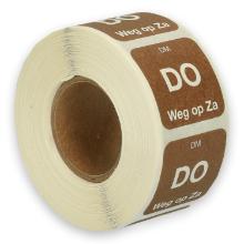 Daymark complete resolvable label Do weg op Za 500 pieces on a roll HACCP product photo