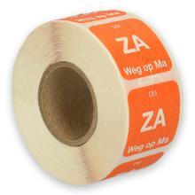 Daymark complete resolvable label Za weg op Ma 500 pieces on a roll HACCP product photo