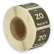 Daymark complete resolvable label Zo weg op Di 500 pieces on a roll HACCP product photo