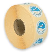 Daymark washable label Ma zonder weg op 24 uur 500 pieces on a roll HACCP product photo