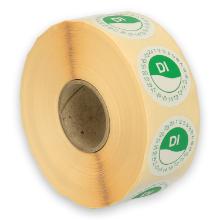 Daymark washable label Di zonder weg op 24 uur 500 pieces on a roll HACCP product photo