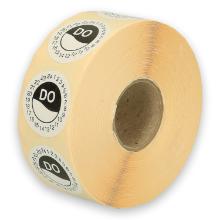 Daymark washable label Do zonder weg op 24 uur 500 pieces on a roll HACCP product photo
