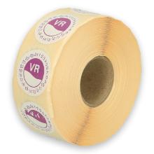 Daymark washable label Vr zonder weg op 24 uur 500 pieces on a roll HACCP product photo
