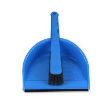Dustpan & brush plastic blue/grey product photo